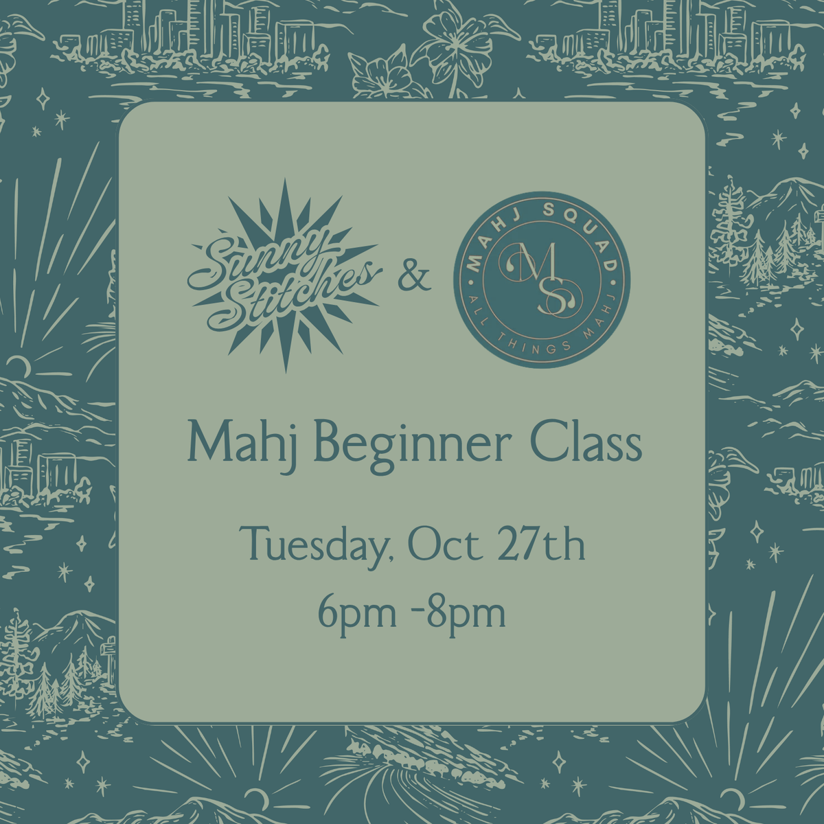 Mahj Beginner Class | Tuesday, October 27th