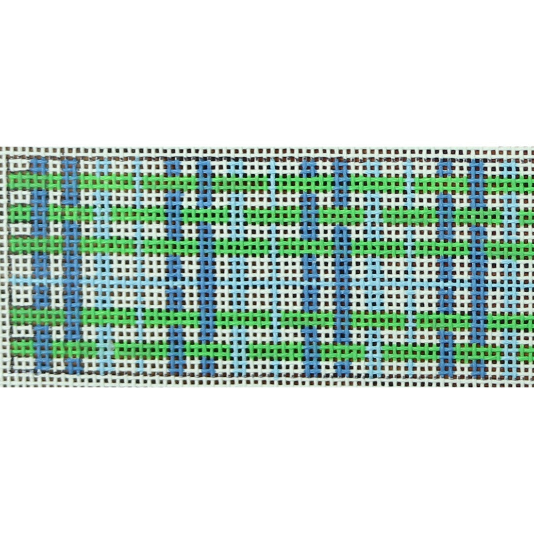 Blue and Green Plaid Belt