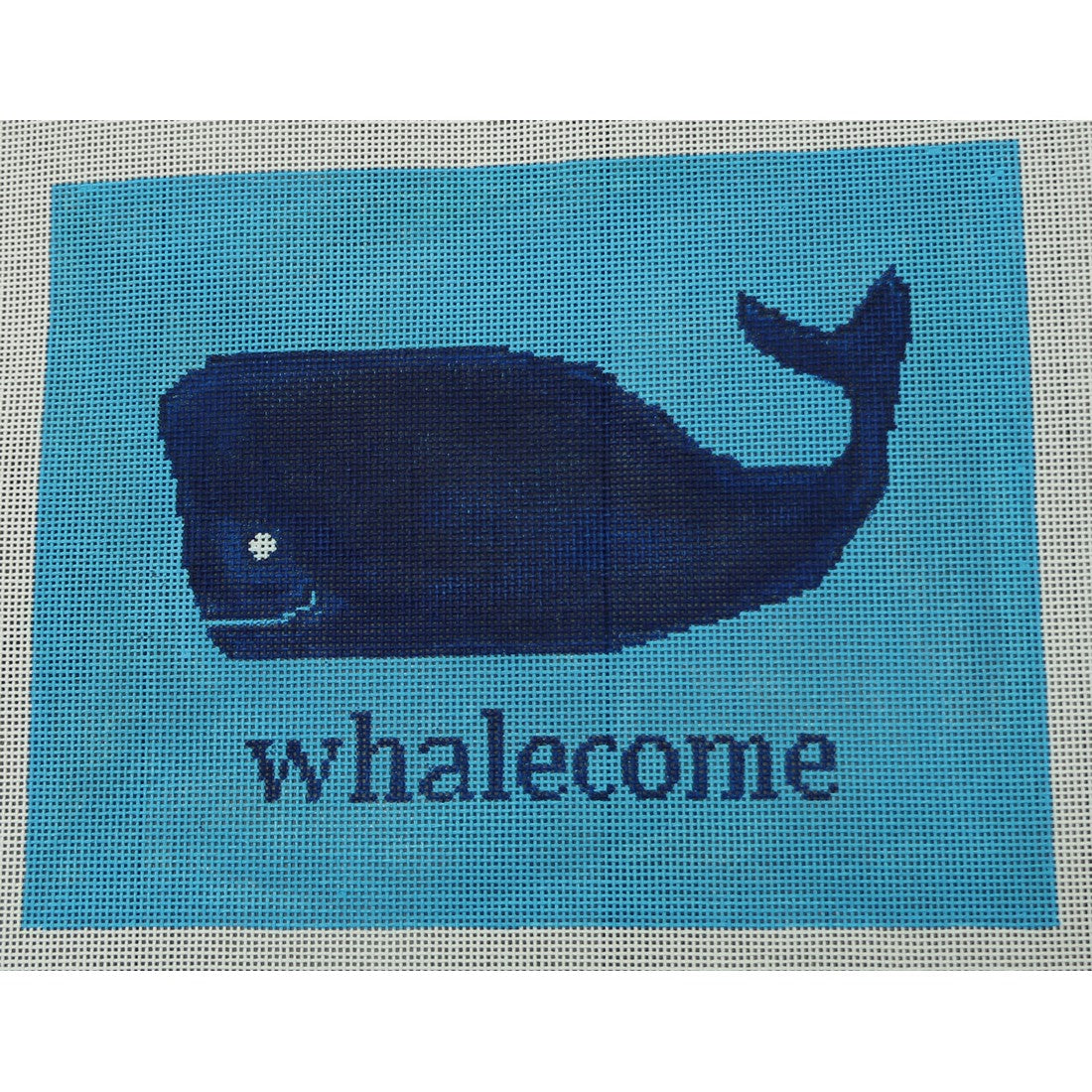 Whalecome on Blue