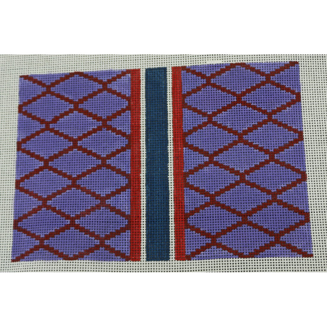 Diamond Blue and Red Clutch