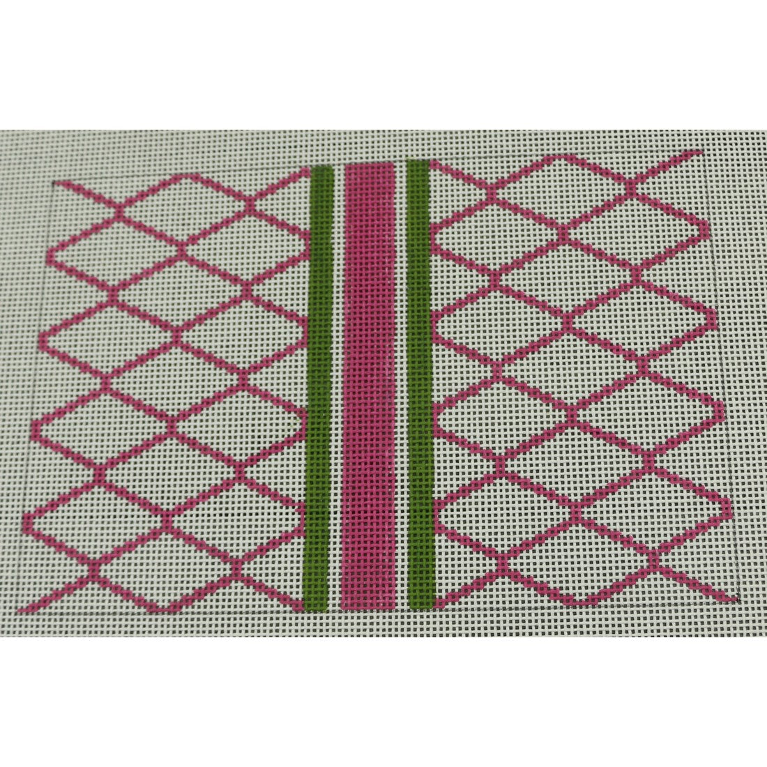 Diamond Hot Pink and Green Clutch