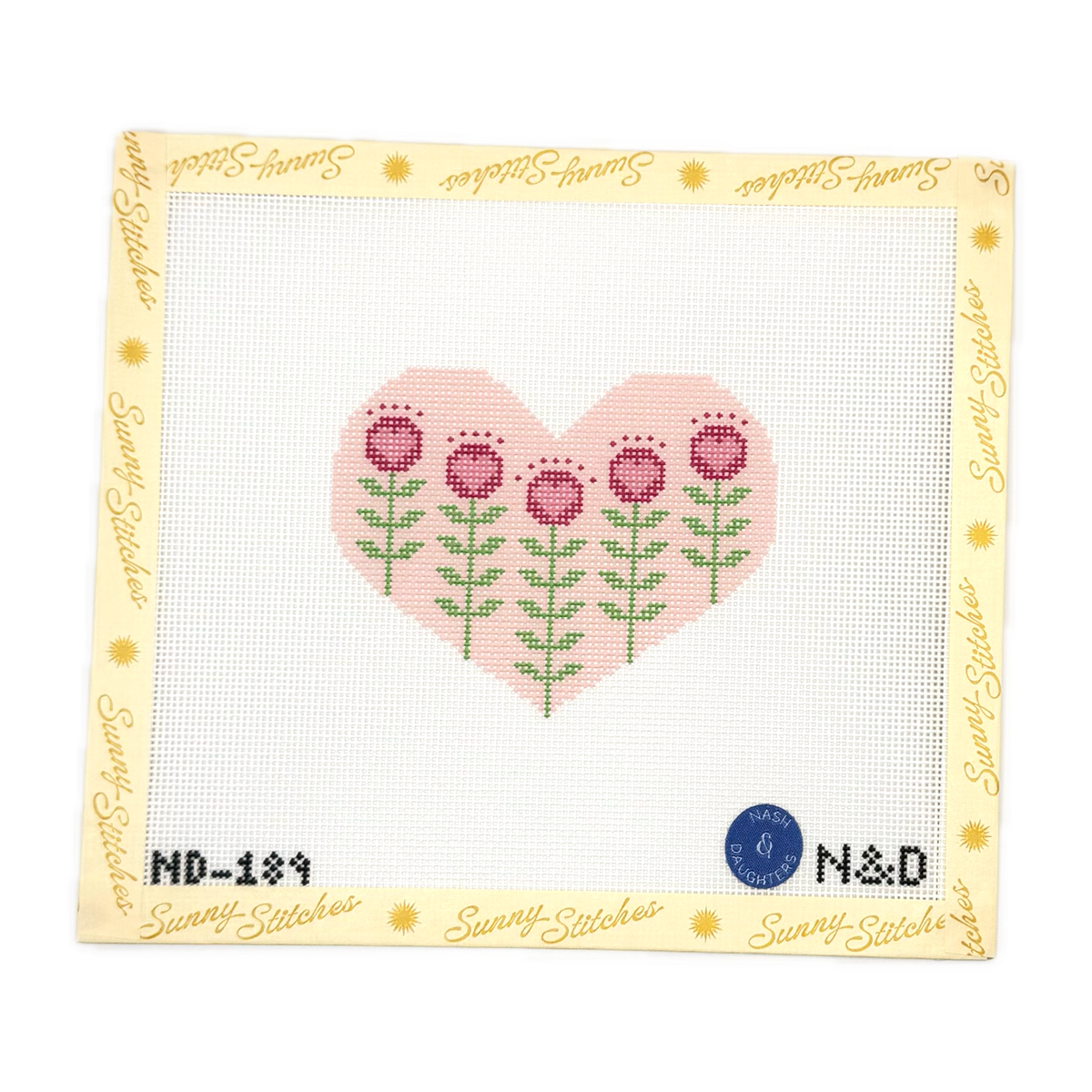 Block Print Pink Heart