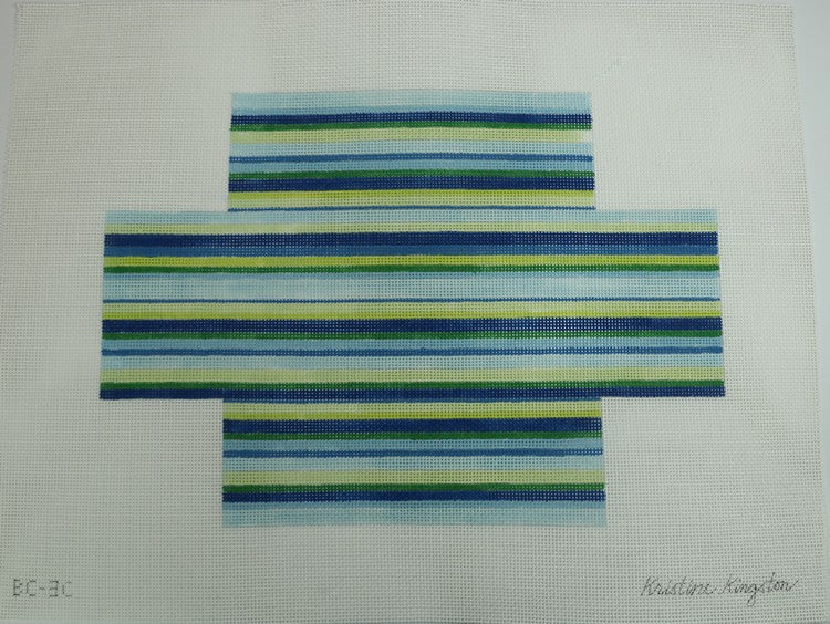 Horizontal Blue and Green - 13 mesh