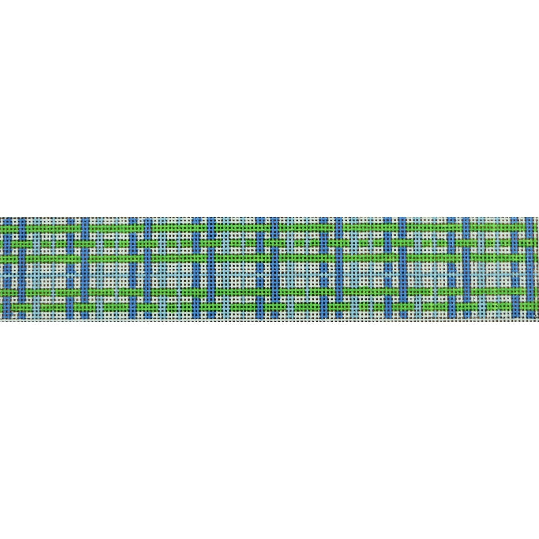 Blue and Green Plaid - Key Fob