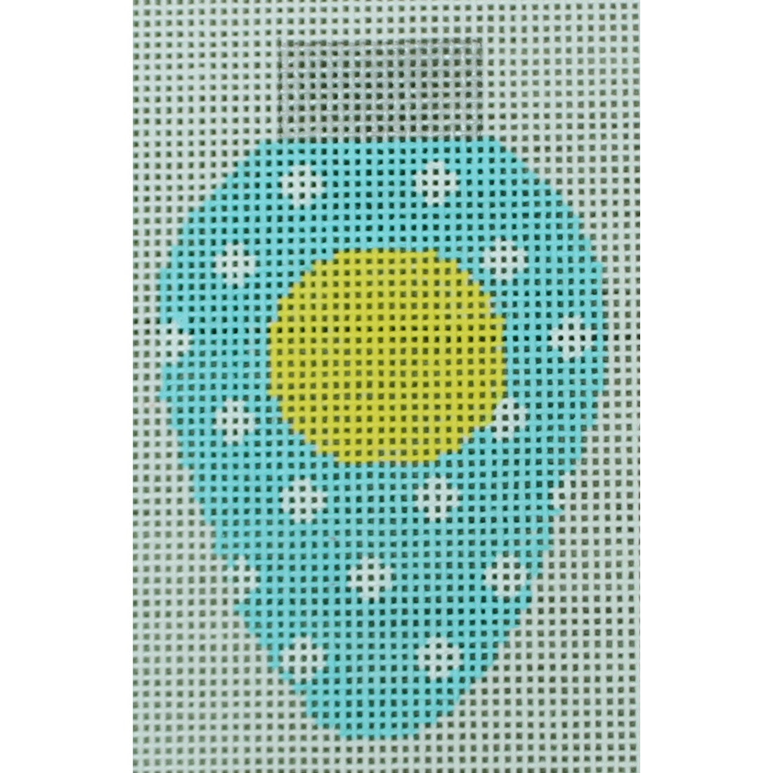 Easter Lightbulb Light Blue with White Dots