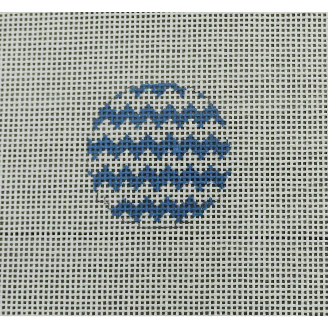 Chevron Blue and White Mini Ornament