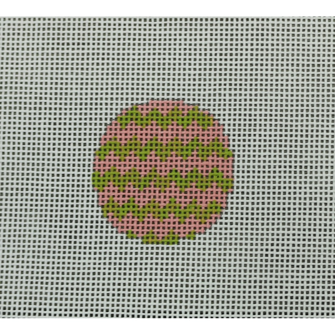 Chevron Pink and Green Mini Ornament