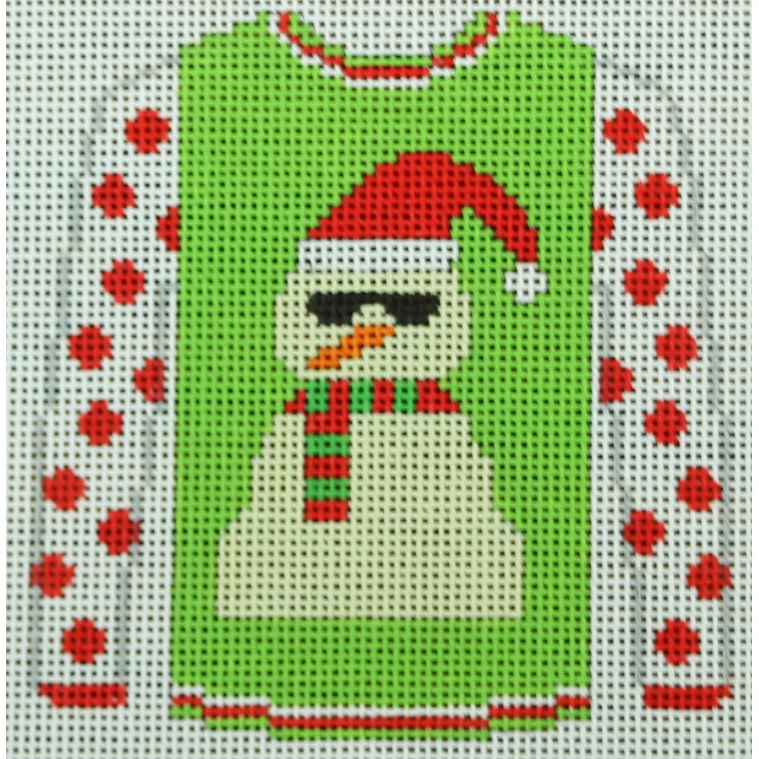 Sandman on Green with Red Polka Dots Sweater