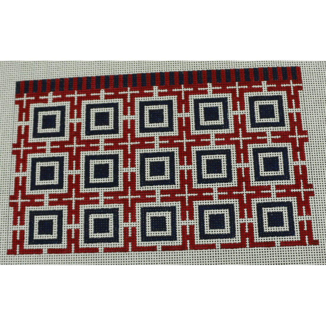 Squares and Lattice - Red and Blue