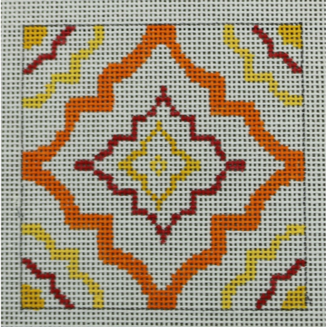 Orange Tile Square