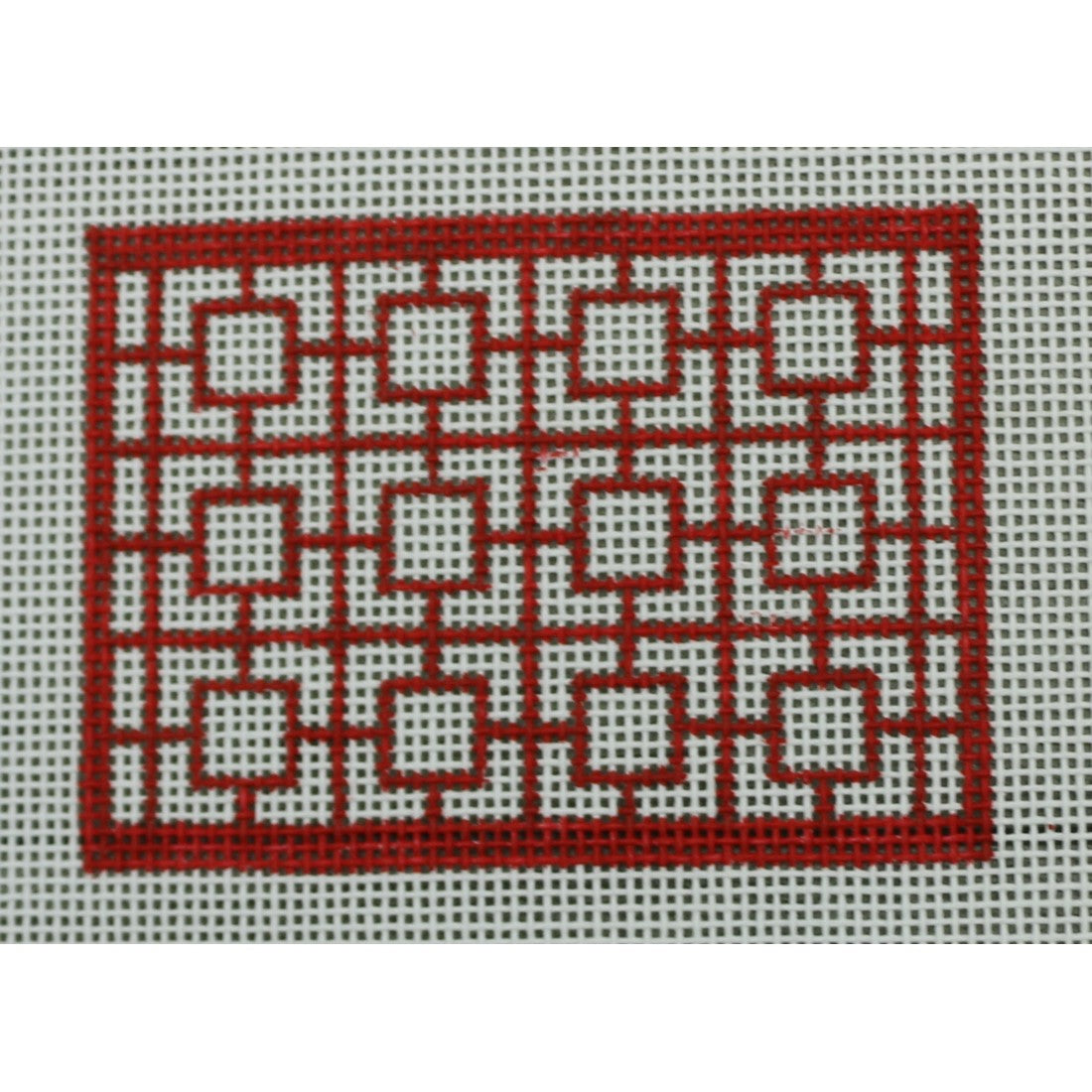 Wallet Insert Geometric Squares - Red