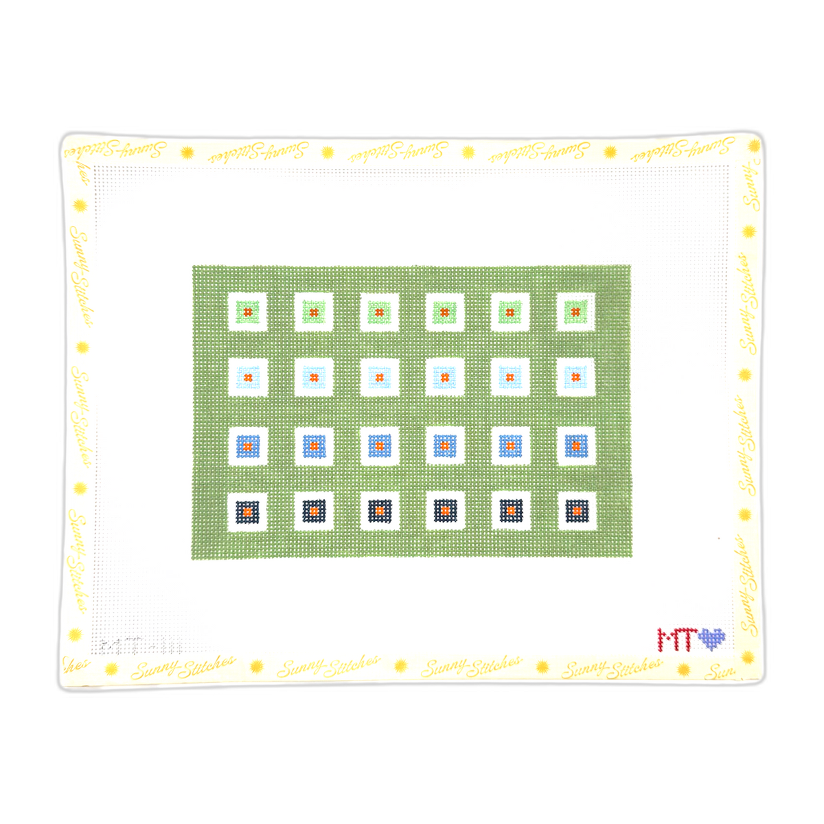 Green Squares Clutch