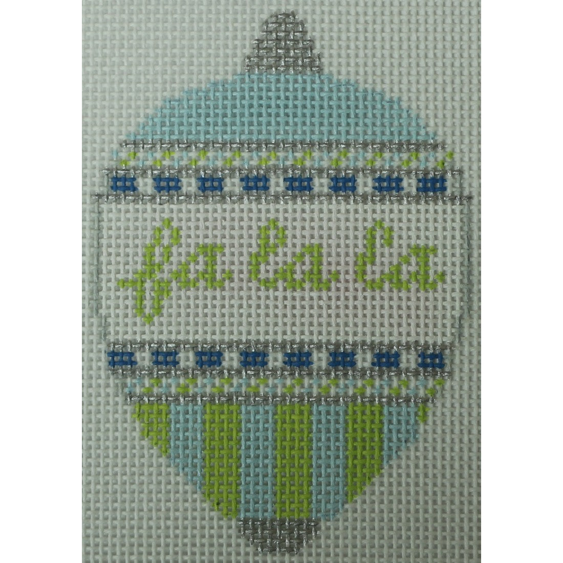 Fa La La Bauble Blue and Green