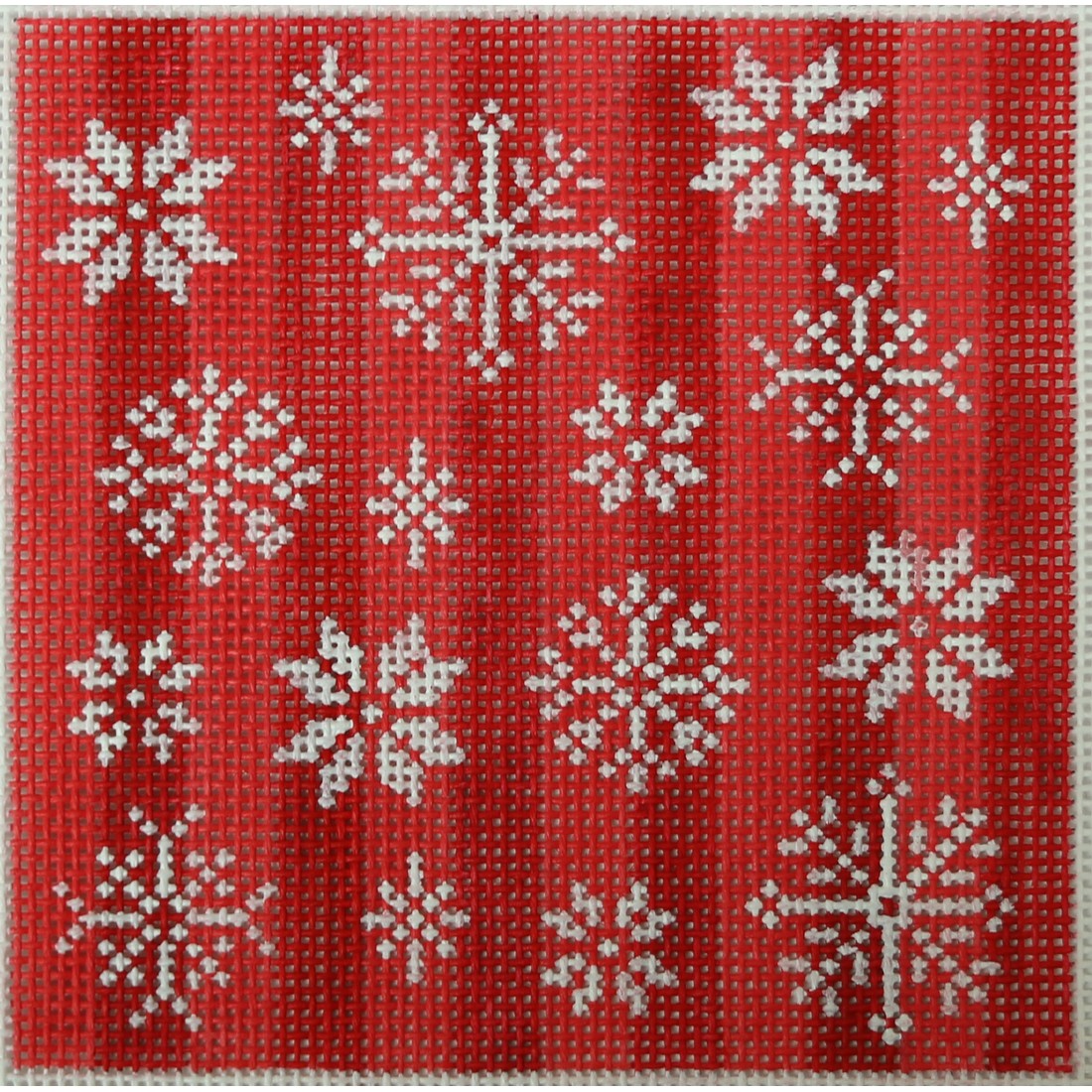 Snowflakes on Red Tone on Tone