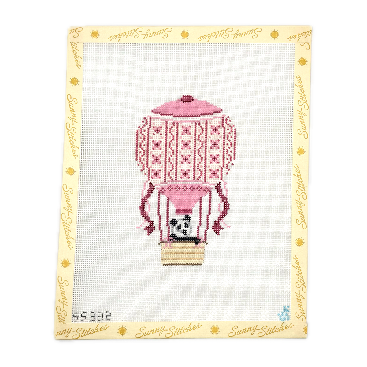 Pink Hot Air Balloon with Panda
