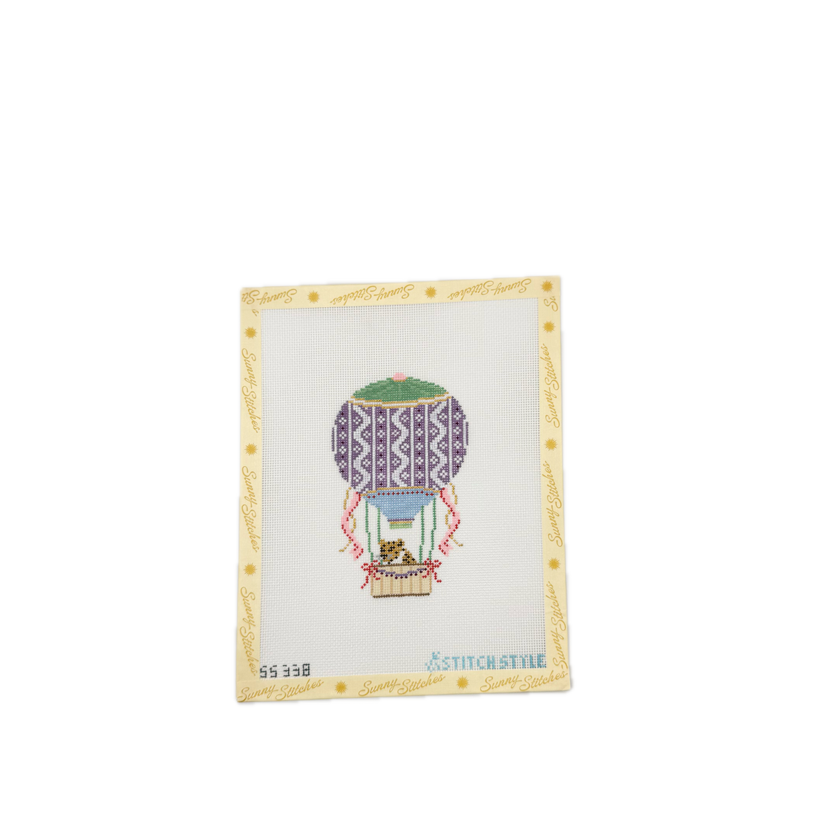 Purple and Pink Hot Air Balloon with Leopard